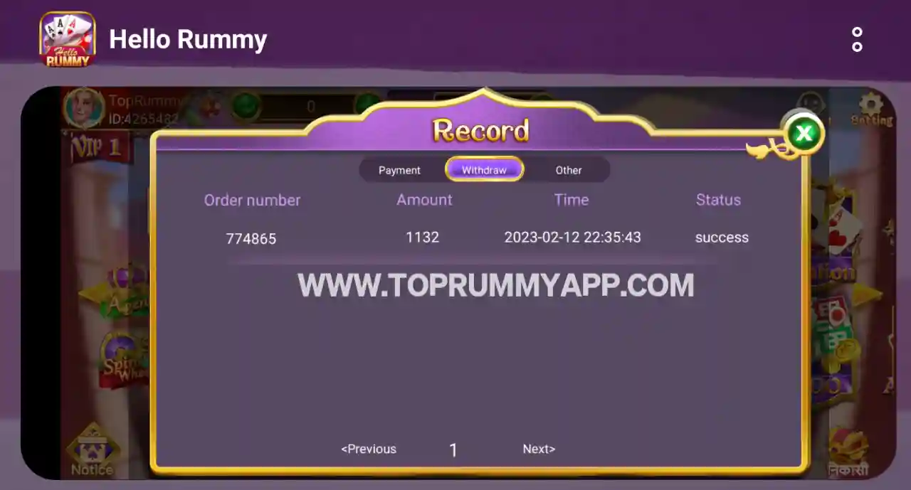 Hello Rummy Payment Proof Top 20 Rummy App List 41 Bonus