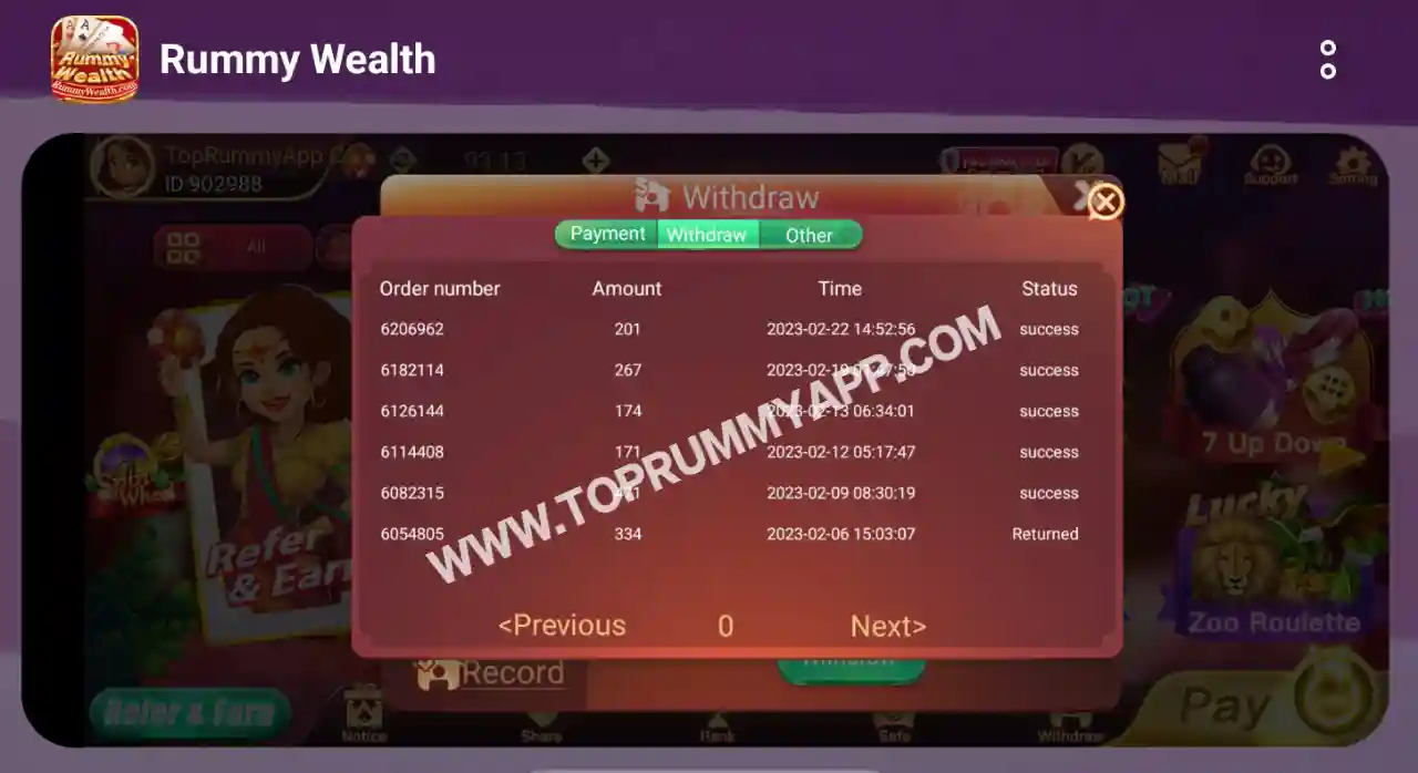 Rummy Wealth Payment Proof Top 20 Rummy App List 41 Bonus